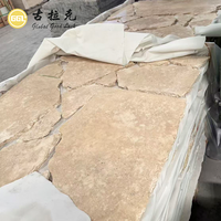 Carreaux de pierre de travertin beige en gros, taille personnalisée, revêtement mural et de sol pour villas, hôtels et projets commerciaux