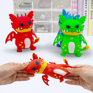 ของเล่นบีบรูปมังกรบิน ขนาด 11 ซม. ยอดนิยม ทำจาก TPR บรรเทาความเครียด ของขวัญสุดสร้างสรรค์สำหรับทุกวัย สำหรับเด็กอายุ 5 ถึง 7 ปี - Product Image 2