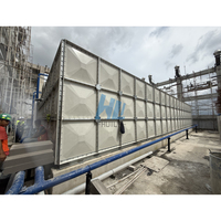 Réservoir d'eau modulaire WRAS en PRV/GRP (fibre de verre) isolé pour la lutte contre les incendies, grand réservoir rectangulaire/carré avec garantie d'un an, Inde