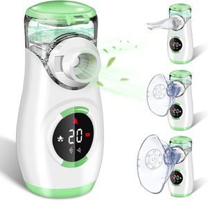Machine de nébulisation à maille intelligente de haut niveau Mini <span class=keywords><strong>nébuliseur</strong></span> portatif d'inhalateur de brume avec affichage numérique - Product Image 1
