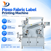 Nouvelle machine d'impression flexographique automatique pour étiquettes en coton tissé lavables à l'eau (Chine) – 10 à 60 tours/minute, trois couleurs, garantie 1 an pour l'habillement