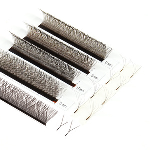 STARSCOLORS YY W Extensions de cils WYY 0.07mm Cils entrecroisés Noir mat Brun Éventail étroit large Tresses de cils en trèfle Plateaux de cils Cils - Product Image 6