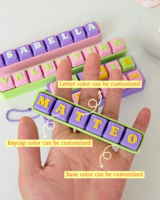 Printing logo Design Keyboard Keychain Keycap Relieve Stress Switches Key Chain Switch Keychain Diy Keyboard Button Keychain