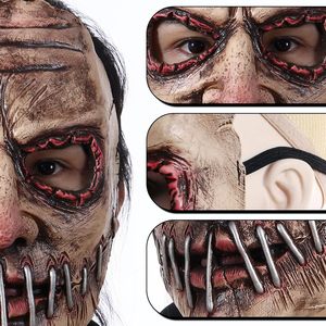 Masque d'horreur d'Halloween, masque de cosplay effrayant, accessoires de fête d'Halloween, accessoire de costume visage effrayant pour décoration de maison hantée - Product Image 3