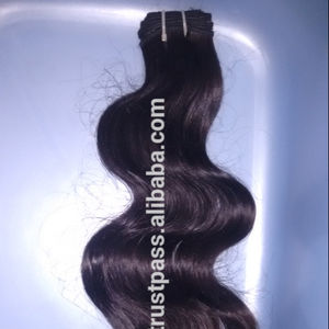 100% libre de derramamiento y enredo libre virgen indio Remy Tejido de cabello crudo. tejido de cabello natural de la India. cabello humano Remy - Product Image 1