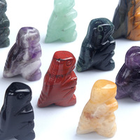 Cristal Naturel Sculpté Dinosaure 1 Pouce Miniature Animal Micro-Paysage Petit Ornement Pierre Libre Thème Animal Fourniture Transfrontalière