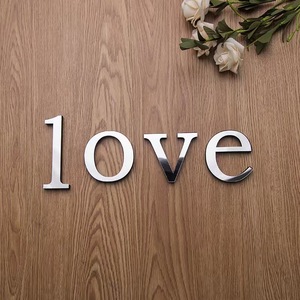 3D Nhỏ Tiếng Anh Chữ Gương Tường Sticker Duy Nhất Acrylic Tự Dính Bảng Chữ Cái Cá Nhân DIY Phòng Trang Trí Nội Thất Sticker - Product Image 1
