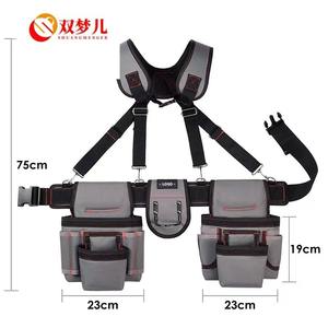 Bolsa de Herramientas Multifuncional ZC-YB con 35-39 Bolsillos, Correas Ajustables, Capacidad de 200 lb, Montaje en Cintura para Electricistas - Product Image 3