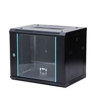 OEM/ODM 4U 6U 9U 12U 모듈형 벽걸이형 19인치 서버 캐비닛 냉간압연강 IP20 보호 기능, 재고 있음