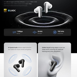 Realme Buds Air8 Pro True Wireless Earbuds With ANC <b>Bluetooth</b> 5.3 Hi-Fi Sound Touch Control IPX4 Waterproof Master White Black - Product Image 5