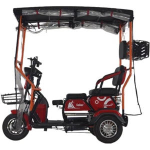 2024 China Cheap Factory Price Solar Powered Three Wheel Electric Tricycle Hot Selling Adults Electric <strong>Motorcycle</strong> <strong>with</strong> <strong>Roof</strong> - Product Image 5