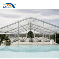 Tente de célébration de chapiteau blanc et clair de structure d'Arcum en aluminium de 10x20m pour l'événement de noce de location