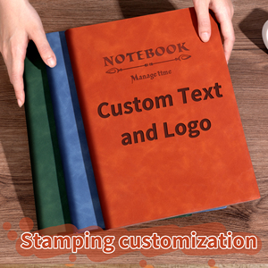 Großhandel Spiralbindung A5 Hardcover Geschäftstagebuch Individuell Bedrucktes Kunstleder Liniertes 180-Blatt Notizbuch - Product Image 4