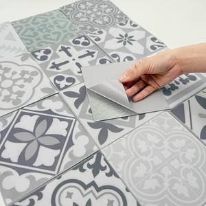 15 panneaux muraux en mosaïque autocollants de 15 cm, carreaux muraux en PVC imperméables et résistants au feu pour la rénovation de la cuisine et de la salle de bain - Product Image 2