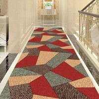 Tapis de couloir imprimé en 3d, modernes, pour sol, en tissu velours cristal, décoration