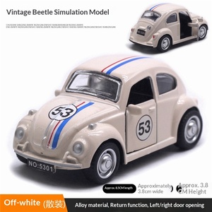 Modellino Auto Vintage Beetle in Lega Metallica con Porte Apribili, Espositore per Decorazione Torte, <span class=keywords><strong>Scala</strong></span> <span class=keywords><strong>1</strong></span>:<span class=keywords><strong>43</strong></span> - Product Image 6