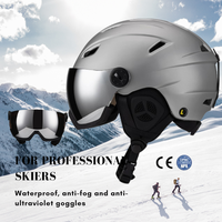 Casque de ski unisexe pour adultes certifié CE, conçu par Fengyu, avec lunettes anti-buée intégrées, matériau PC+EPS, équipement de sécurité hivernal