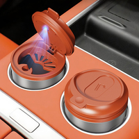 Cendrier de voiture hermétique en alliage ignifuge, anti-cendres volantes, anti-fumée, auto-extinguissant, ajustement universel, pour BMW Toyota Honda