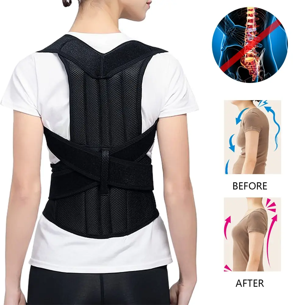 Adjustable Back Support Strap Suitable For Work Espalda Postura Con Sensor Inteligente Corrector De Posturas