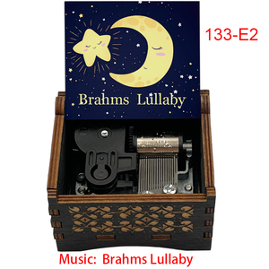 Boîte à musique en bois <span class=keywords><strong>Berceuse</strong></span> <span class=keywords><strong>de</strong></span> <span class=keywords><strong>Brahms</strong></span>, mélodie <span class=keywords><strong>de</strong></span> <span class=keywords><strong>berceuse</strong></span> pour bébés garçons et filles, cadeaux d'anniversaire, décorations pour la maison - Product Image 2