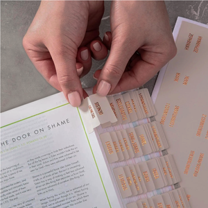 Onglets de Bible laminés, lettrage doré et résumés de livres, autocollants à grand format <span class=keywords><strong>repositionnables</strong></span> pour une navigation facile - Product Image 3
