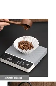 Digital Coffee Scale Of Kitchen Scale Coffee Drip Scales Anti-Slip 3kg 5Kg Electronic With Time