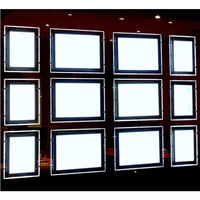 A3 A4 LED lumineuse magnétique acrylique boîte à lumière agence immobilière fenêtre suspendus informations affichage signe