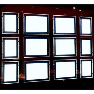 A3 A4 LED lumineuse magnétique acrylique boîte à lumière <span class=keywords><strong>agence</strong></span> immobilière fenêtre suspendus informations affichage signe - Product Image 3