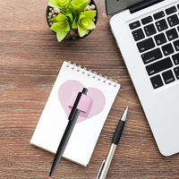 Porte-stylo auto-adhésif en cuir PU en forme de cœur créatif, étui élastique pour stylo, pochette réutilisable pour stylo, accessoires pour carnet