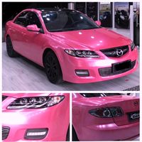 Película para Cambiar el Color del Coche, Diamante Arena Rosa Princesa, Mate Eléctrico, para Coche, Motocicleta, Interior de Ordenador, Adhesivo