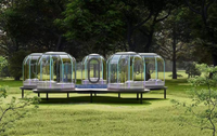 Dôme moderne minimaliste pour PC, installation facile, idéal pour le tourisme écologique, les centres de villégiature et le glamping