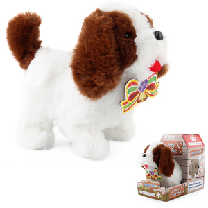 Jinming bebek interaktif köpekler simülasyon sevimli elektrikli yavru peluş oyuncaklar hayvan köpek doldurulmuş oyuncak - Product Image 6