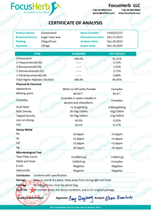 Ekstrak Bubuk Tebu Alami Healthife CAS 557-61-9 20%-90% Oktakosanol - Product Image 4