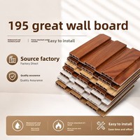 Panneau mural moderne WP en bois écologique, résistant à l'humidité, fourni par l'usine, en stock, idéal pour le revêtement mural intérieur et les plafonds