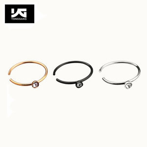 Piercing <span class=keywords><strong>de</strong></span> corps en acier inoxydable, bijoux argent or <span class=keywords><strong>boucle</strong></span> septum <span class=keywords><strong>nez</strong></span> anneau pour femmes hommes - Product Image 3