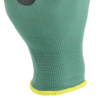 Gants de travail MaxiTough en nylon et spandex 15 jauges avec points en nitrile, respirants, flexibles, résistants à la graisse, pour travaux industriels
