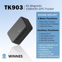 Winnes Dernière 4G Mini GPS Tracker TK903 Appareil GPS de voiture portable avec carte SIM IoT Suivi GSM et GPRS PC Track View