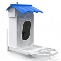 Mangeoire à oiseaux intelligente avec caméra IA - Alimentation solaire IP65 WiFi 2.4G Reconnaissance des oiseaux 4MP HD 1080P Conteneur à graines 2L Extérieur