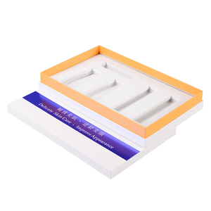 Large Recycled Cardboard Bottle Packaging Essential Oil Rectangle Gift Box With Lid Blue Paper Boxes With Insert Perfume - Product Image 5