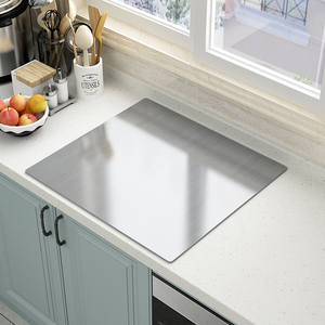 सिल्ली स्टेनलेस स्टील शीट धातु निर्माण कटिंग बोर्ड रसोई और पैनल बेकिंग आटा घुटने टेकना पैड कस्टम आकार लोगो के साथ - Product Image 3