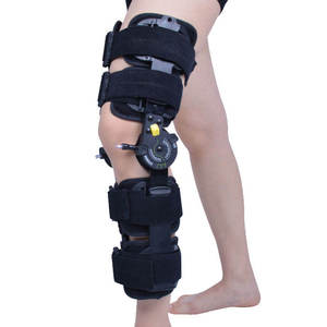 Genouillère de soutien à rotule ouverte, stabilisateur articulé réglable, coussinets de fixation pour le genou, sécurité et fitness - Product Image 2