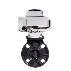 COVNA DN200 วาล์วควบคุมแบบหมุน 8 นิ้ว พร้อมซีลยาง EPDM แบบหน้าแปลนคู่ มอเตอร์ 24V สำหรับท่อพีวีซี - Product Image 2