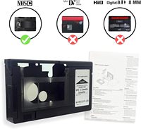Adaptateur de cassette VHS-C pour caméscopes, commande mécanique, plastique, usage domestique, pour lecteur vidéo, lecteur de cassette vidéo, VHS numérique