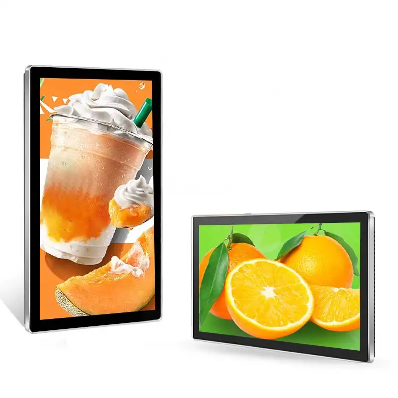Retail Store Brand Display Window Android Wall Mounted LCD Advertising Screens In Store Digital Display