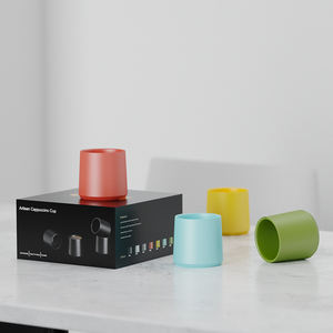 فنجان قهوة عربي وكوب كابتشينو سيراميك وأكواب لاتيه للمقهى والبورسلين وأكواب إسبريسو لخبراء القهوة أو المقاهي - Product Image 2