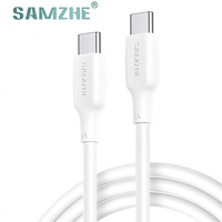 Cable de Carga USB-C SAMZHE de 1m, PD100W, 5A, Carga Rápida, Cable de Datos USB2.0 para iPhone 15 16 17, Xiaomi, Laptop, Cargador de Auto