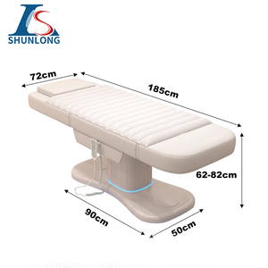 Cama de Pestañas Rosa Ajustable para Spa y Clínica de Tatuajes de Belleza, con Soporte para Posiciones Acostada y Sentada, Cama de Belleza Eléctrica - Product Image 6