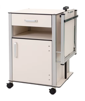 Patient hospitalier HPL étanche ignifuge Table de rangement de chevet armoire casier pour traitement médical avec roulettes utilisation en extérieur