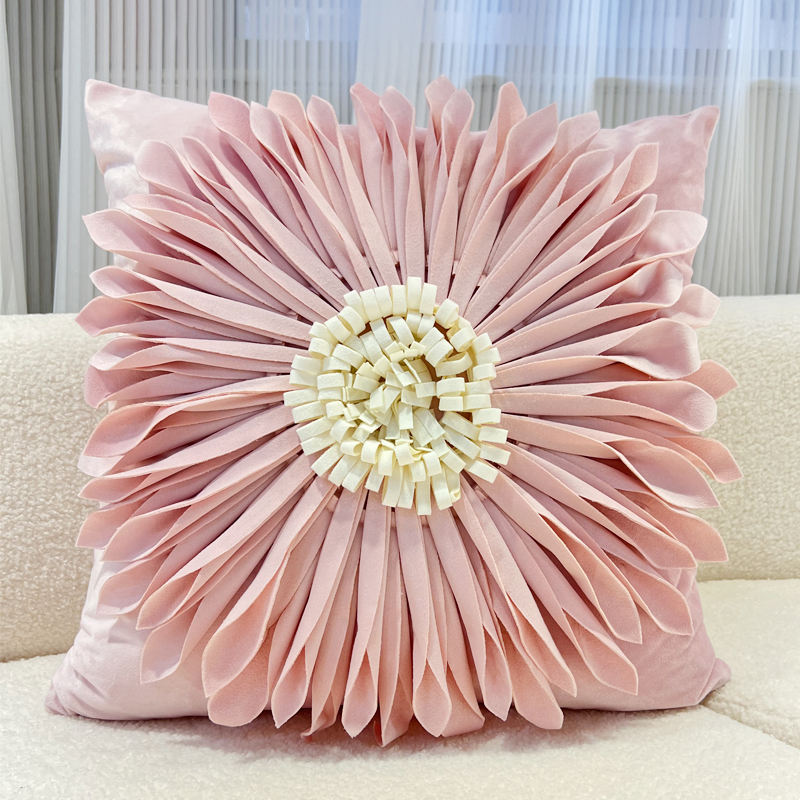 Spring flowers square pink