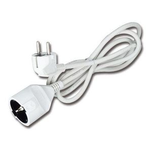 Cable de Extensión de 2 Metros con Enchufe Blanco - Product Image 1